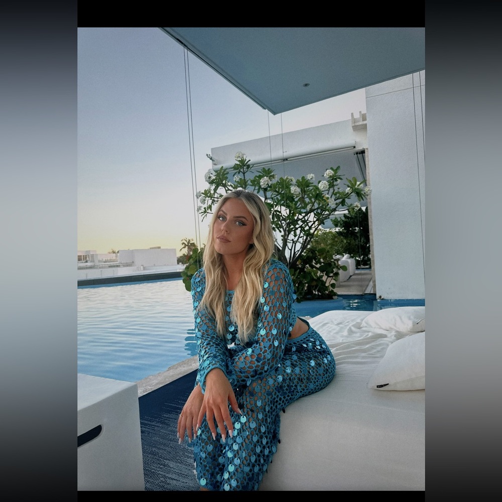 Hera Collection Blue Crochet Dresses